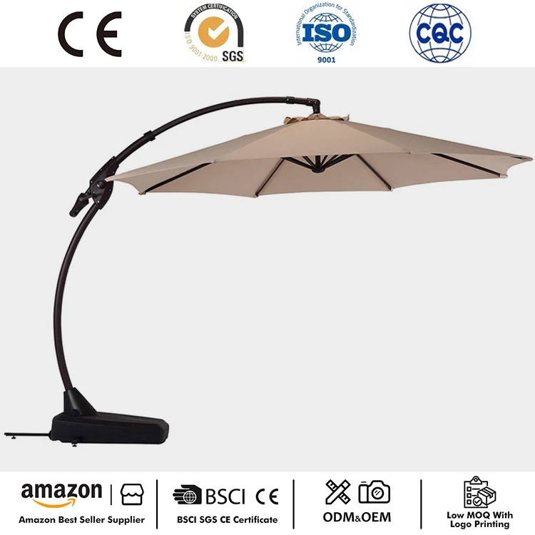 12 FT Curvy Patio Cantilever Umbrella le Bonn