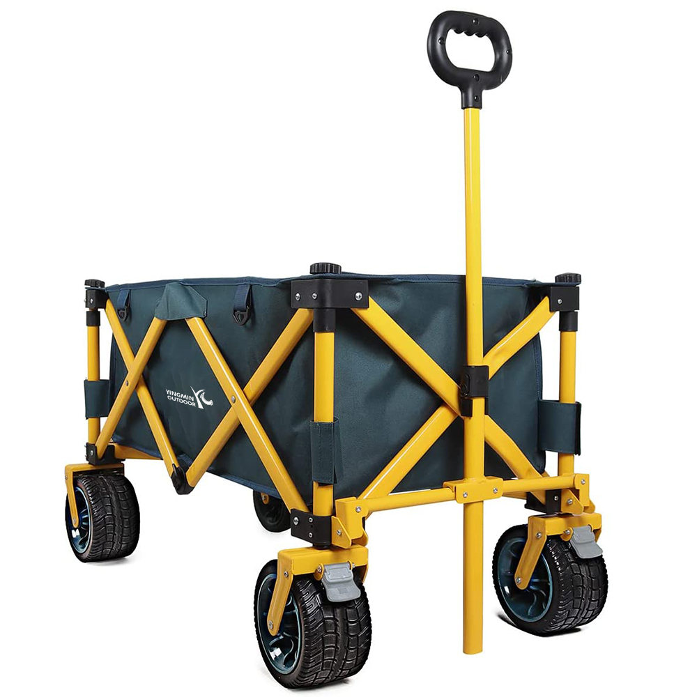 Cart wagon collapsible ag a gcuid praghsanna is ísle i mí Mheán Fómhair