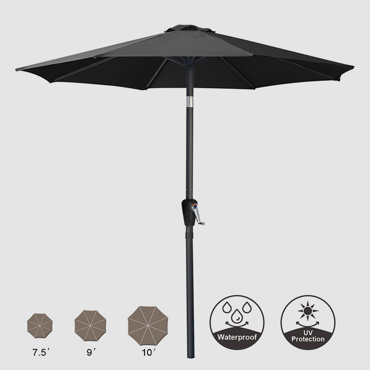 Úsáid Umbrella Tábla Patio Le Tilt agus Crank