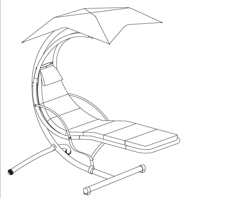 Lámhleabhar Suiteáil Crochta Chaise Lounger
