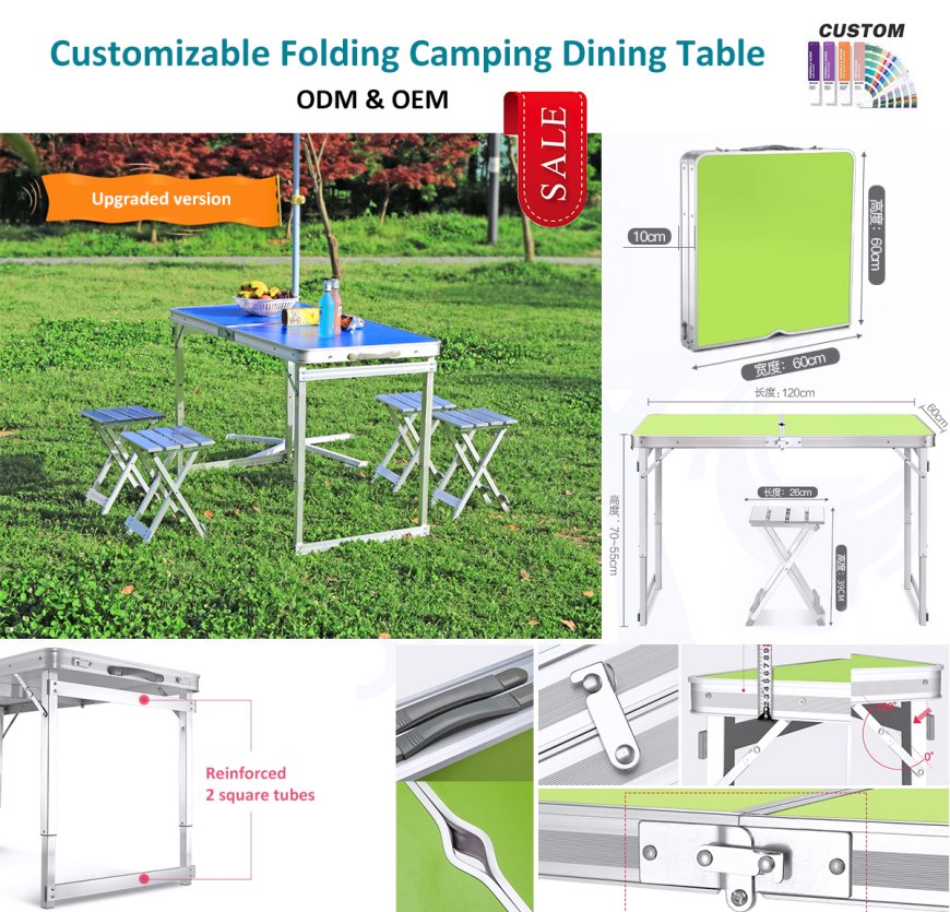 An Tábla Picnic Fillte Iniompartha Uasghrádaithe