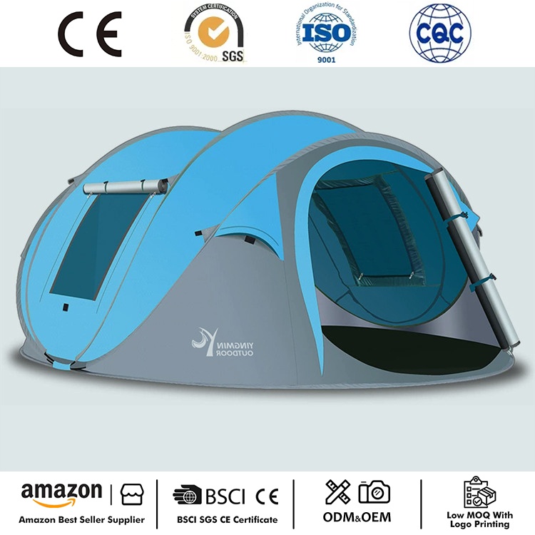 4 Duine ar an Láithreach Pop Up Camping Puball