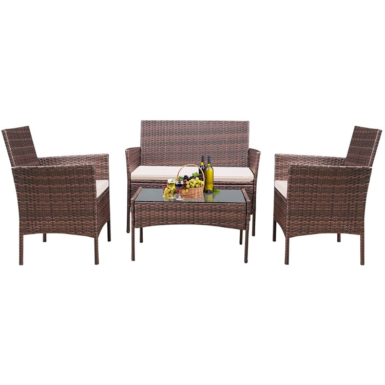 Socraigh Troscán Patio RatánComment 4PCS