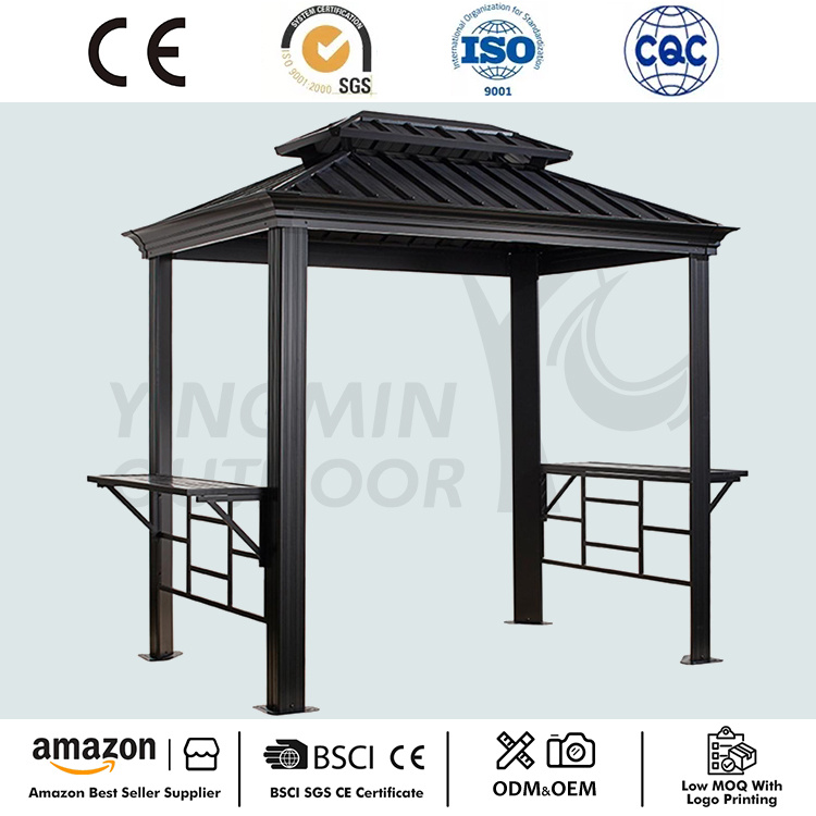 Grill barbeque amuigh faoin aer gazebo